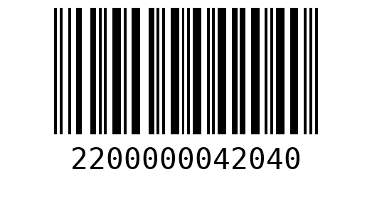 Штрихкод 2200000042040
