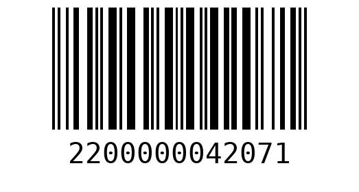 Штрихкод 2200000042071