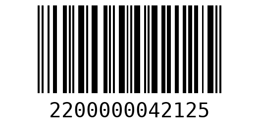 Штрихкод 2200000042125