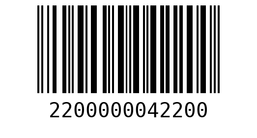 Штрихкод 2200000042200