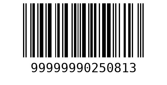 Штрихкод 99999990250813
