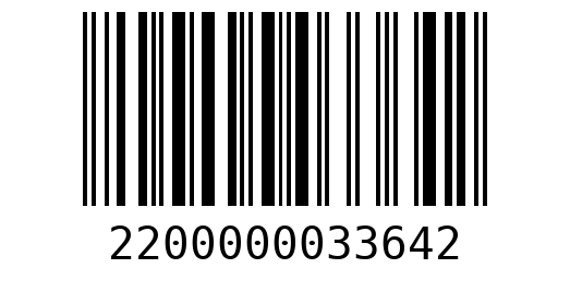 Штрихкод 2200000033642