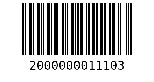 Штрихкод 2000000011103