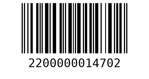 Штрихкод 2200000014702
