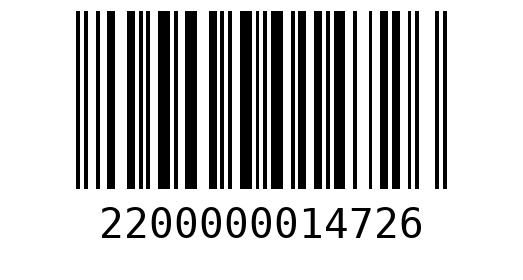 Штрихкод 2200000014726