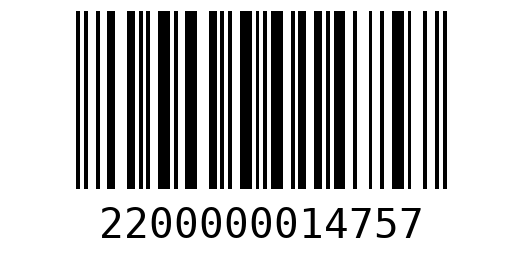 Штрихкод 2200000014757