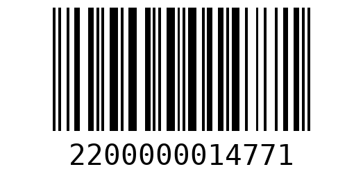 Штрихкод 2200000014771
