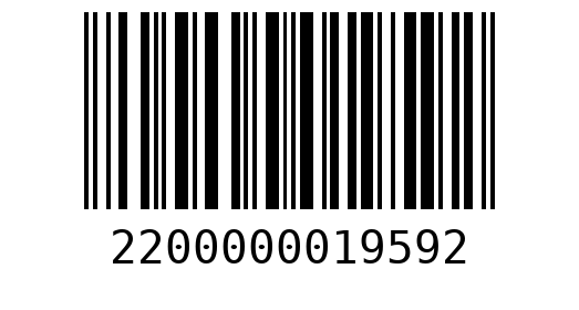 Штрихкод 2200000019592