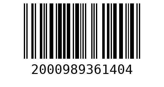 Штрихкод 2000989361404