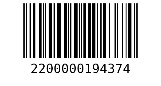 Штрихкод 2200000194374