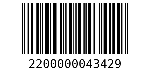 Штрихкод 2200000043429