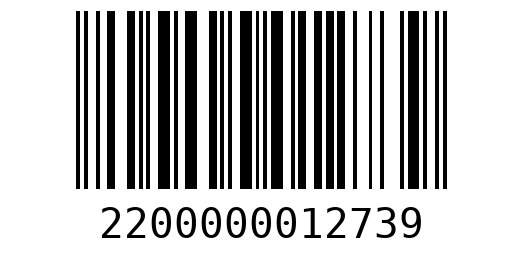 Штрихкод 2200000012739