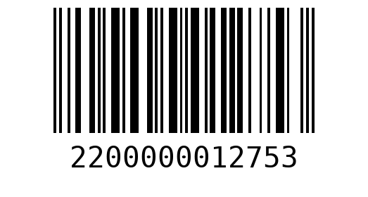 Штрихкод 2200000012753