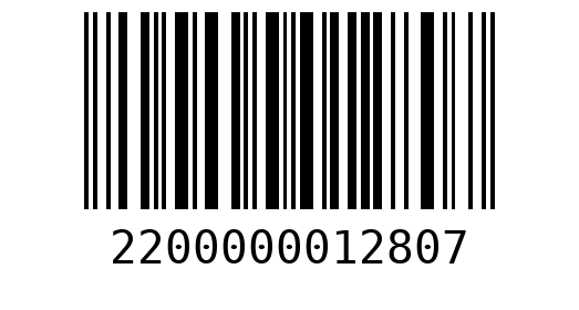 Штрихкод 2200000012807