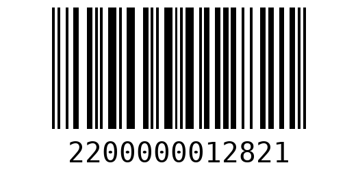 Штрихкод 2200000012821