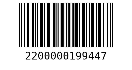 Штрихкод 2200000199447