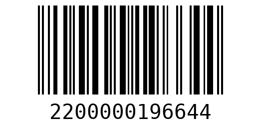 Штрихкод 2200000196644