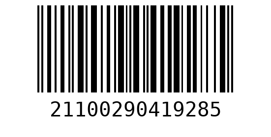 Штрихкод 21100290419286