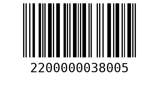 Штрихкод 2200000038005