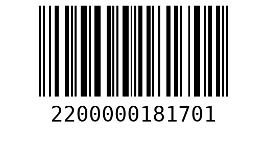 Штрихкод 2200000181701