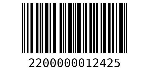 Штрихкод 2200000012425