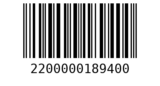 Штрихкод 2200000189400