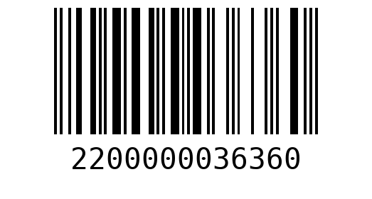 Штрихкод 2200000036360