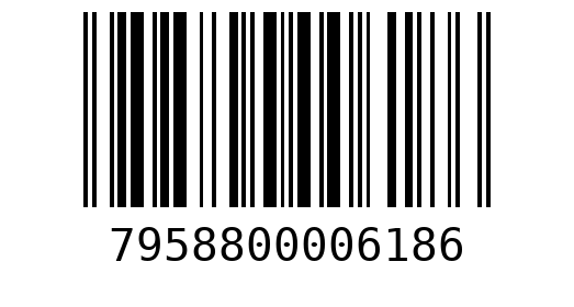 Штрихкод 7958800006186