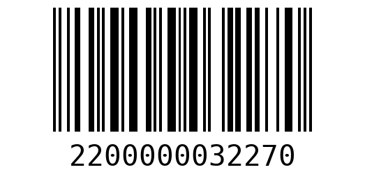 Штрихкод 2200000032270