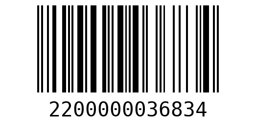 Штрихкод 2200000036834