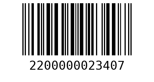 Штрихкод 2200000023407