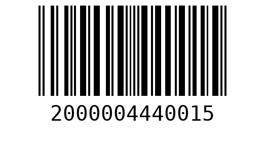 Штрихкод 2000004440015