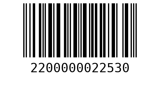 Штрихкод 2200000022530