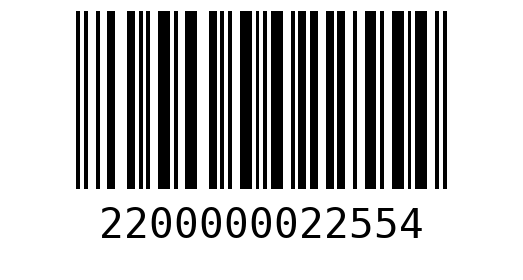 Штрихкод 2200000022554