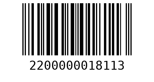 Штрихкод 2200000018113