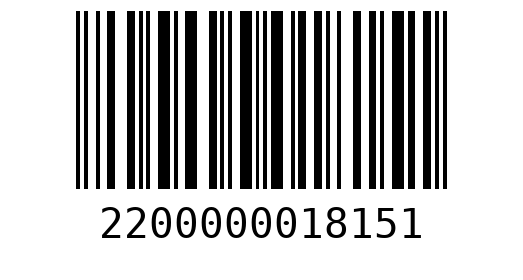 Штрихкод 2200000018151