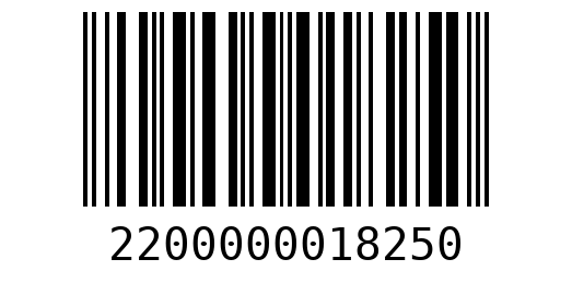 Штрихкод 2200000018250