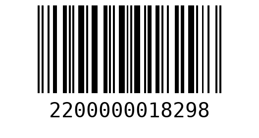 Штрихкод 2200000018298