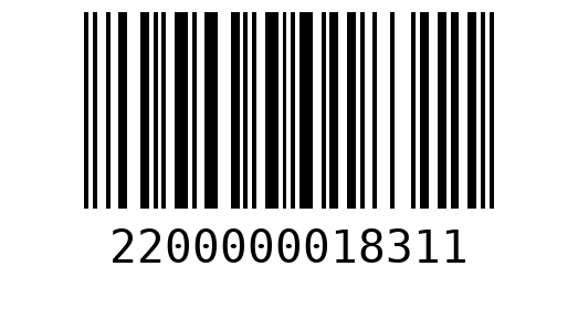 Штрихкод 2200000018311