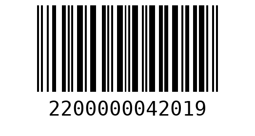 Штрихкод 2200000042019