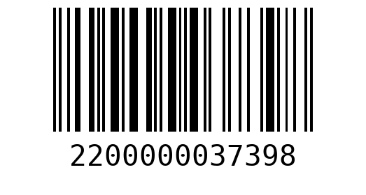 Штрихкод 2200000037398