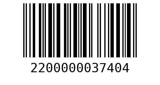 Штрихкод 2200000037404