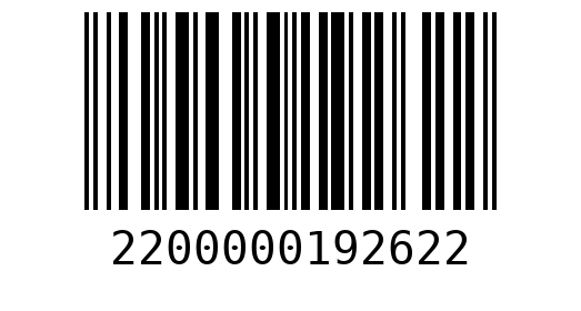 Штрихкод 2200000192622