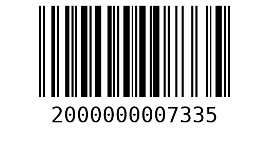 Штрихкод 2000000007335
