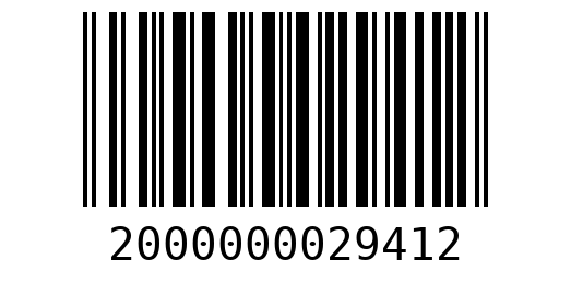 Штрихкод 2000000029412