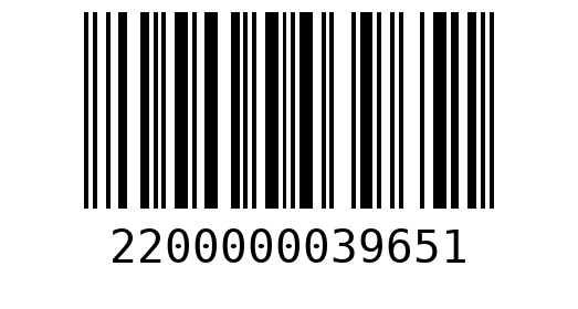 Штрихкод 2200000039651