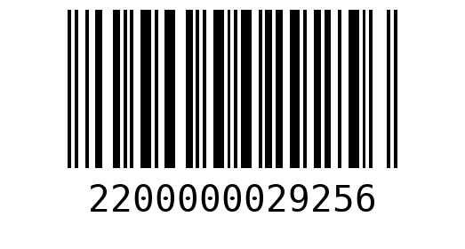 Штрихкод 2200000029256