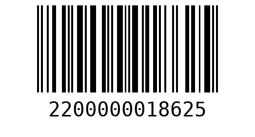 Штрихкод 2200000018625
