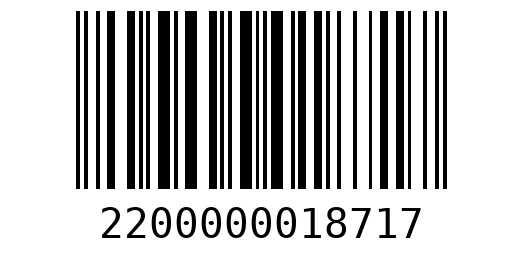 Штрихкод 2200000018717