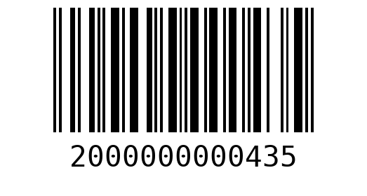 Штрихкод 2000000000435